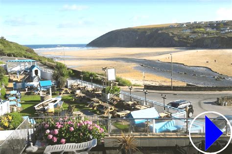 Live Webcam Merrymoor Inn, Mawgan Porth, Cornwall, Newquay。